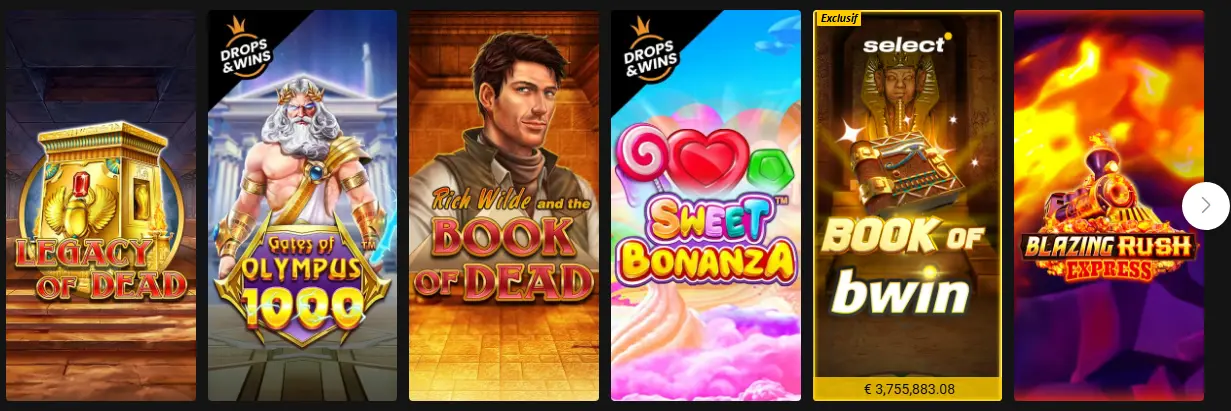 BWin migliori slot machine